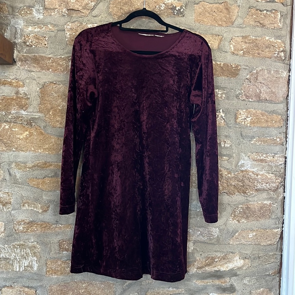 Velvet Long Sleeved Dress - Picture 3 of 7